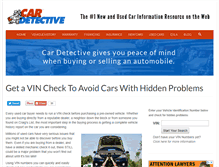 Tablet Screenshot of cardetective.com